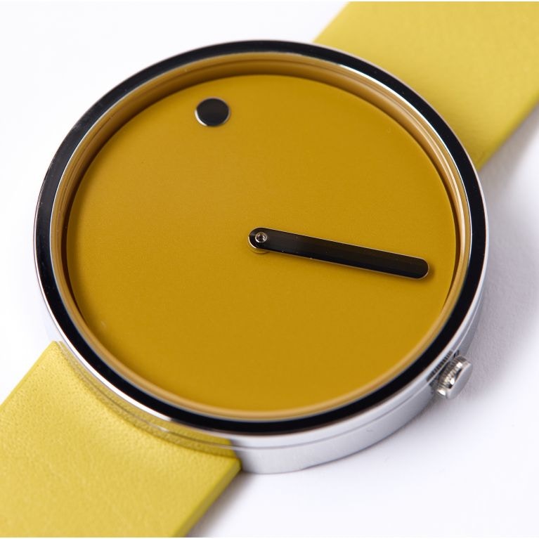 Picto Picto Watch In Mustard Yellow, £109