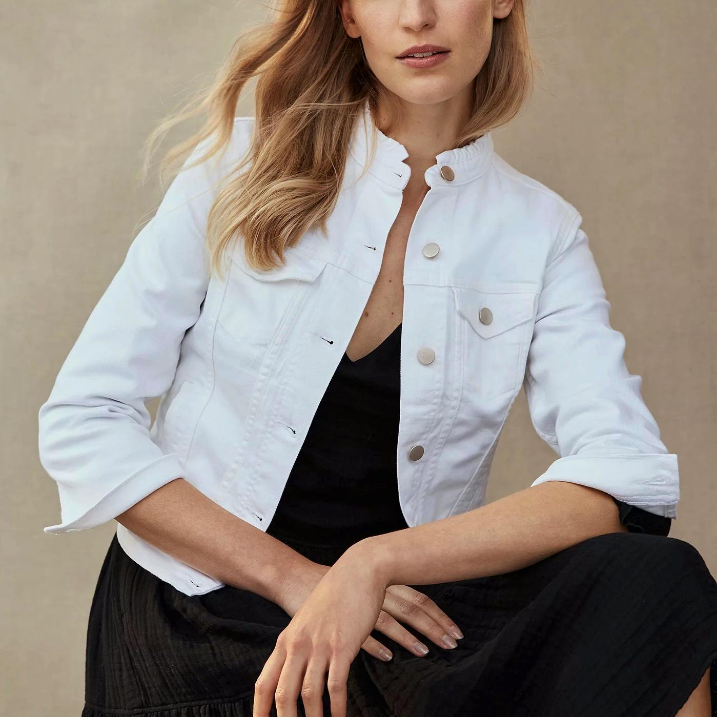 The White Company Frill Edge Denim Jacket, £110