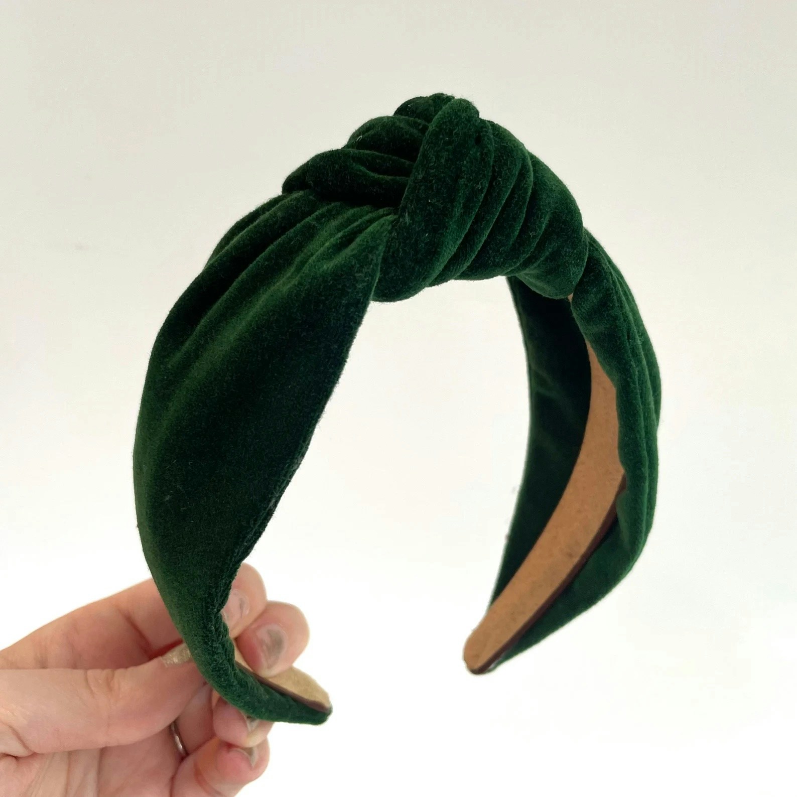 Etsy Handmade Deep Forest Green Velvet Luxury Hairband Headband, £14