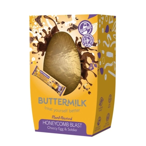 Vegan Town Buttermilk Honeycomb Blast Vegan Chocolate Egg & Soldier, £6.95