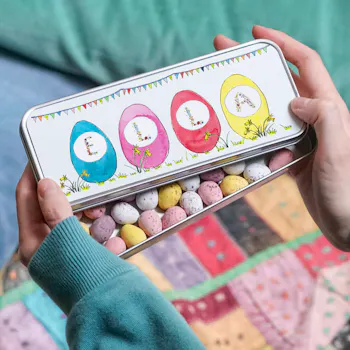 Personalised Chocolate Egg Tin