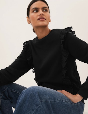 Cotton Rich Regular Fit Sweatshirt