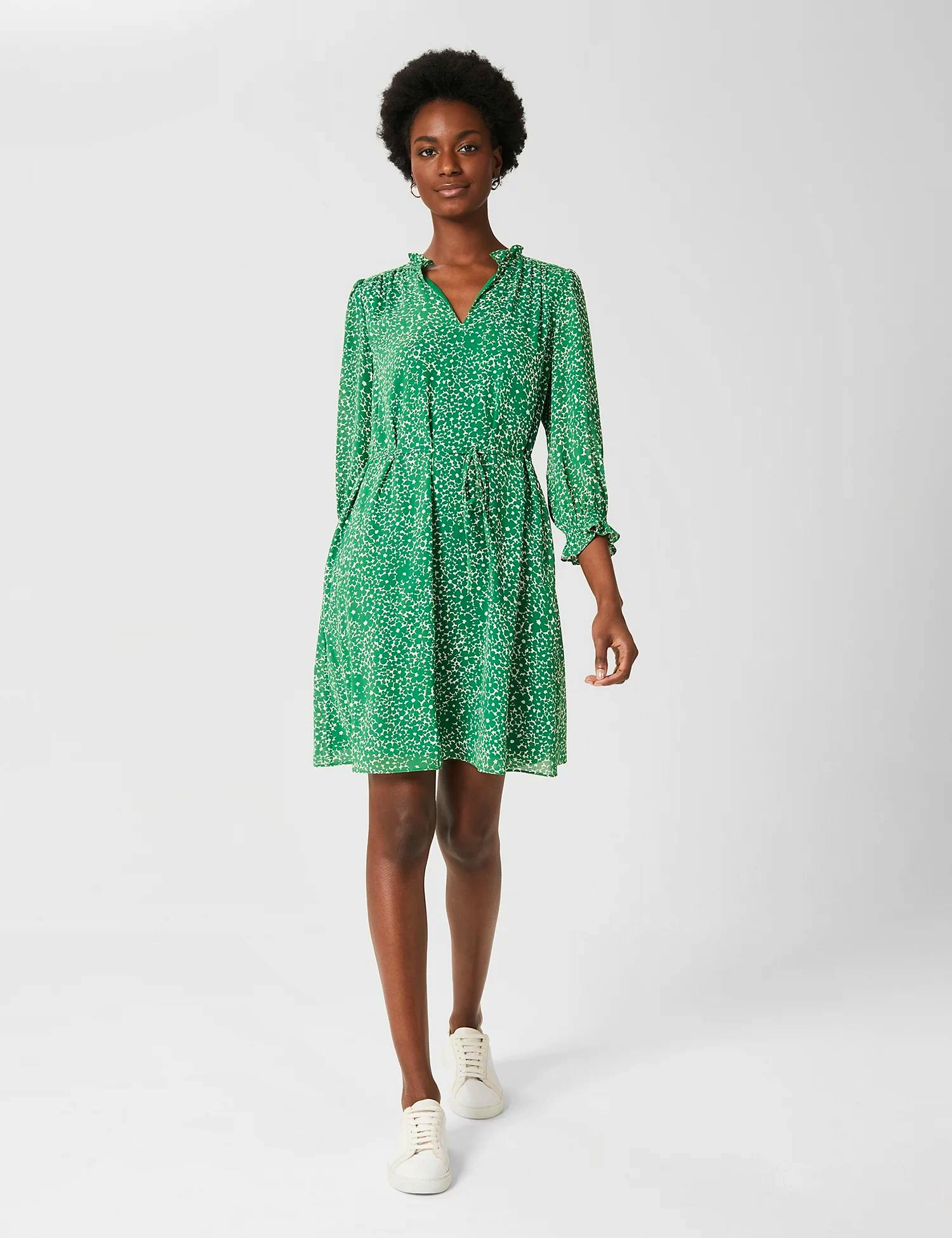 Floral Knee Length Waisted Dress £119