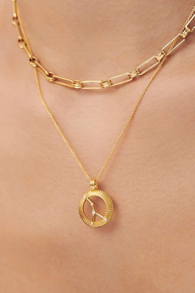 Missoma Zodiac Constellation Pendant Necklace, £125
