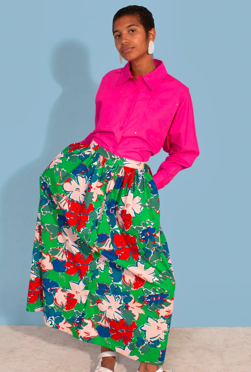 LF Markey Isaac Maxi Skirt Lyon Floral, £140