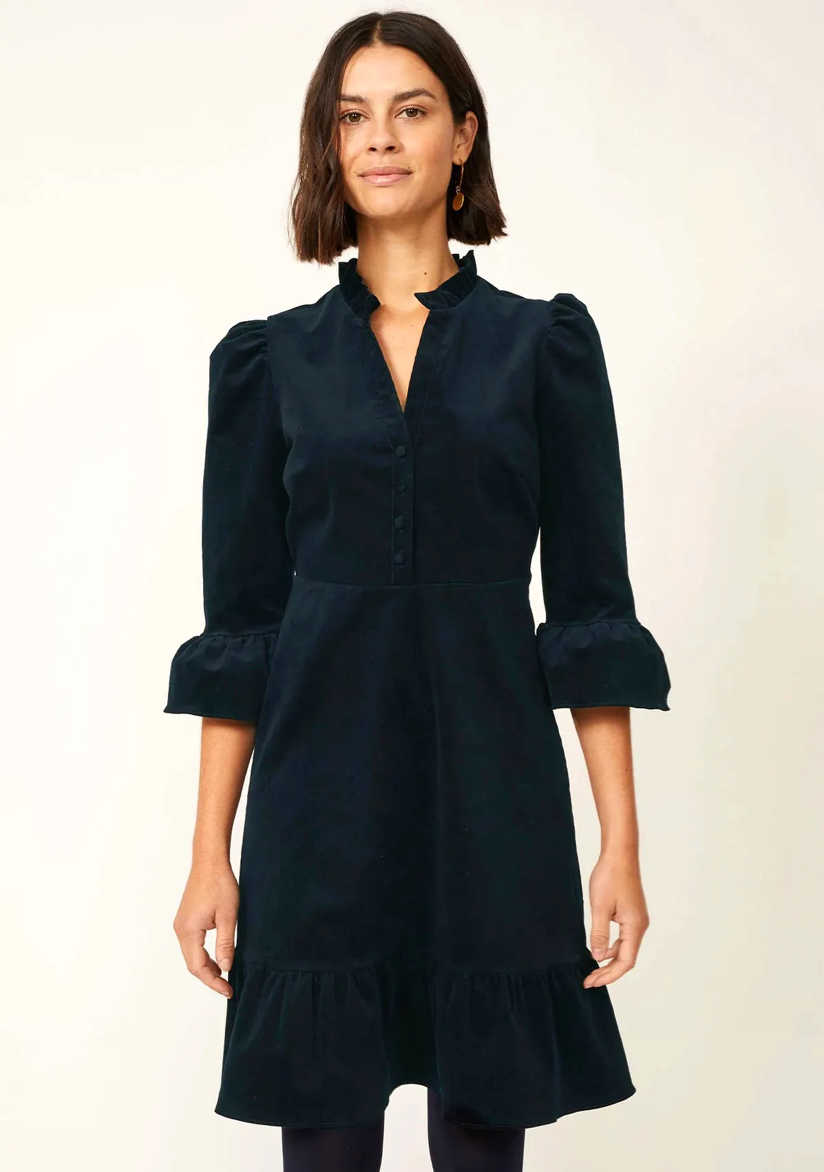 Aspiga London Percy Short Organic Corduroy Dress, £180