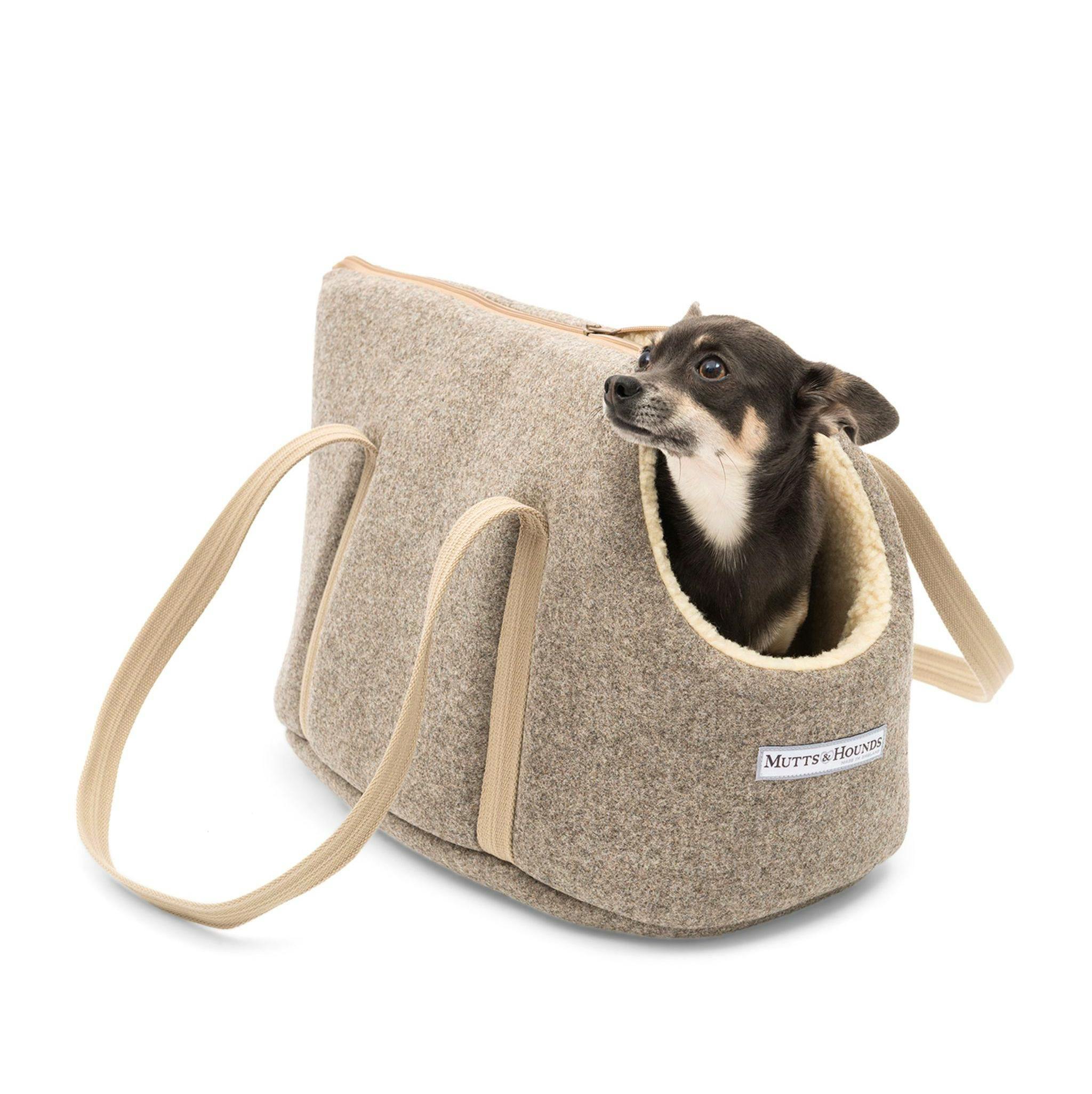 Mutts & Hounds Tweed Carrier, Small, £135
