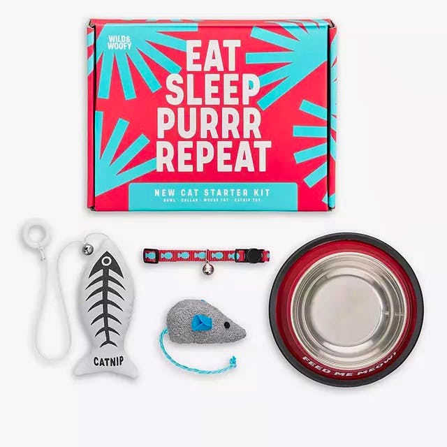 Wild & Woofy New Cat Starter Kit Gift Set, £16