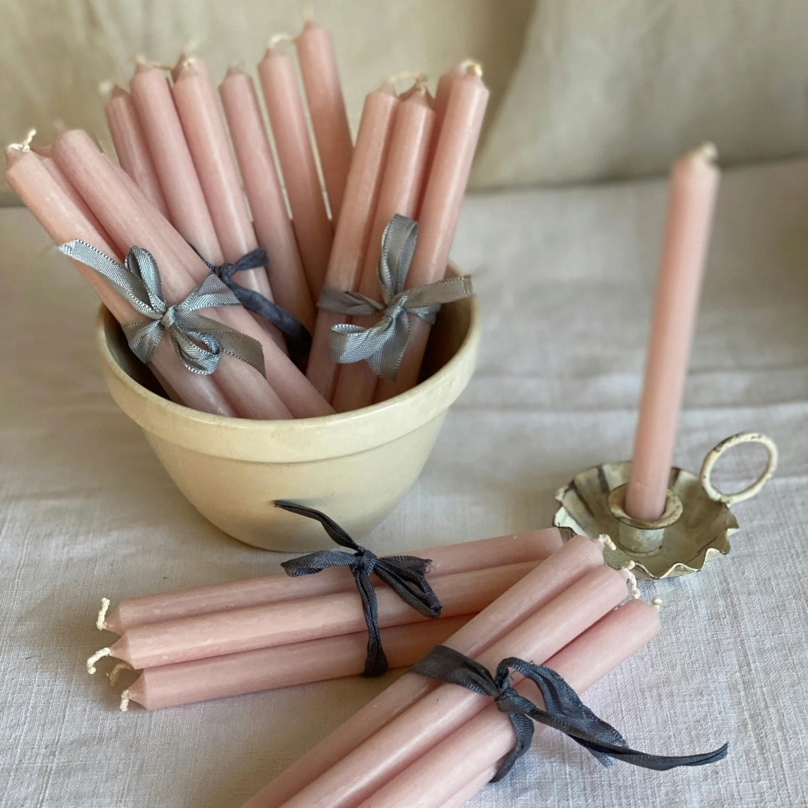 Etsy Pink Candles, £12