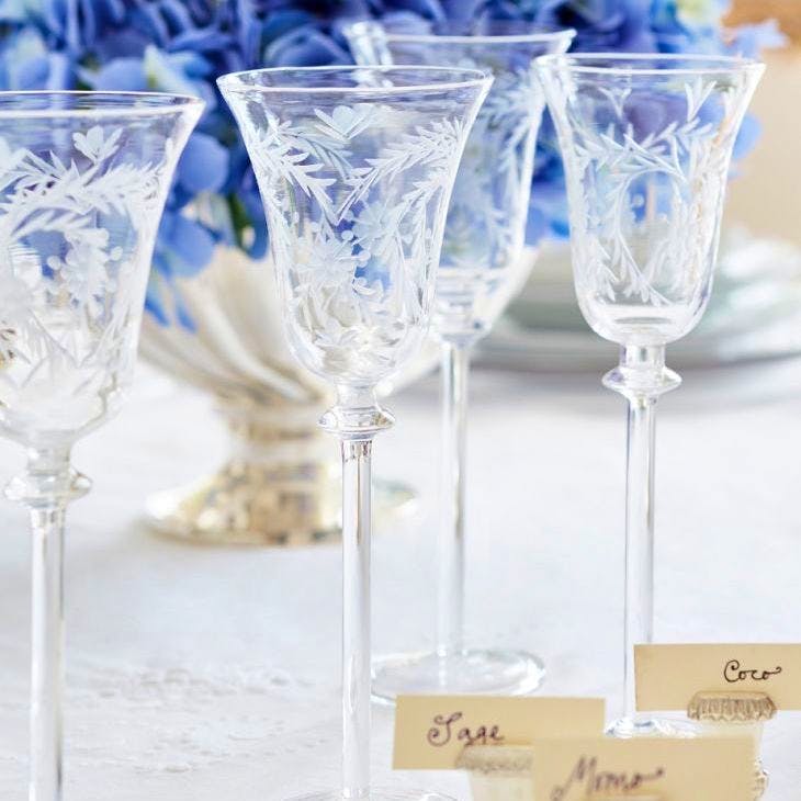 Sophie Conran Giardino Hand Etched Wine Glasses, Set of 6, £79