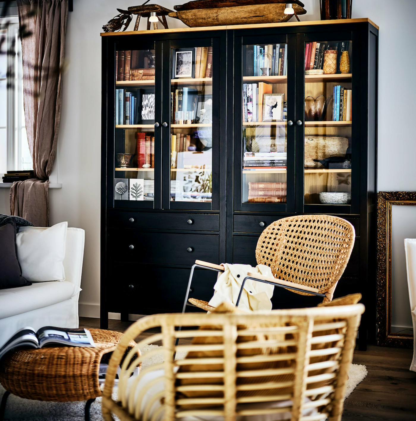 IKEA HEMNES Glass Door Cabinet, £329