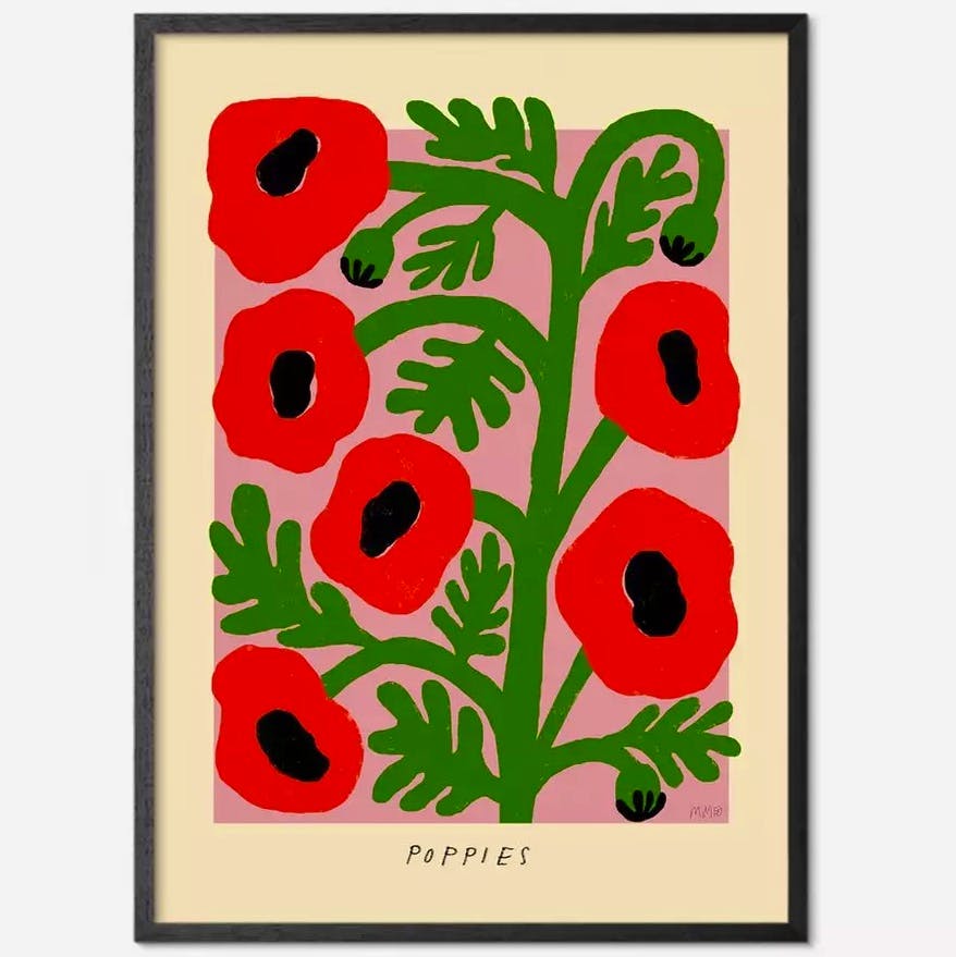 PSTR Studio Unframed Poppoes Print, £40.50