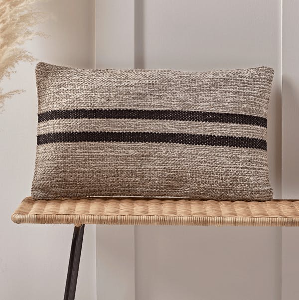 Freight Indigo Black Blue Lambswool Blanket, £115