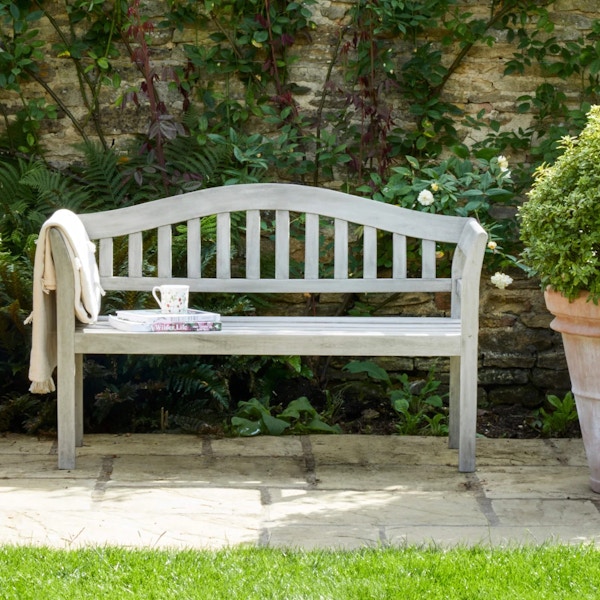 Gardenesque Wooden Grey Garden Bench Seat, £279.99
