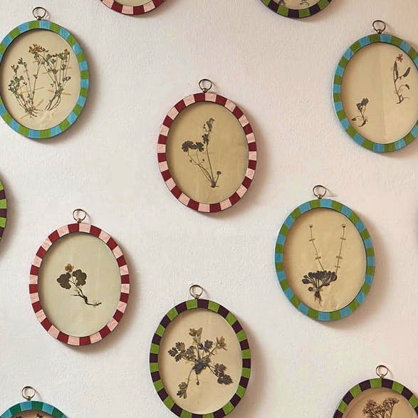 Matilda Goad Oval Lacquered Frame, £135