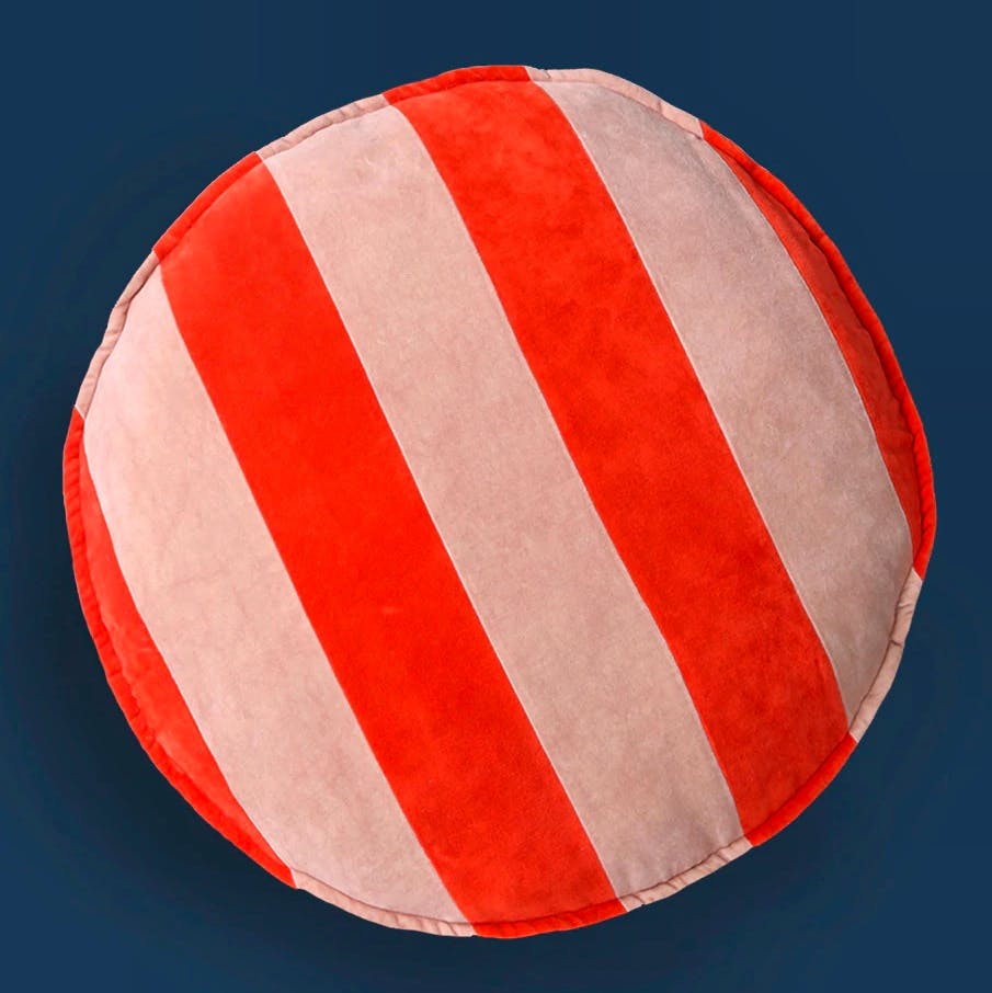 Brassica Mercantile Round Striped Floor Cushion, £85