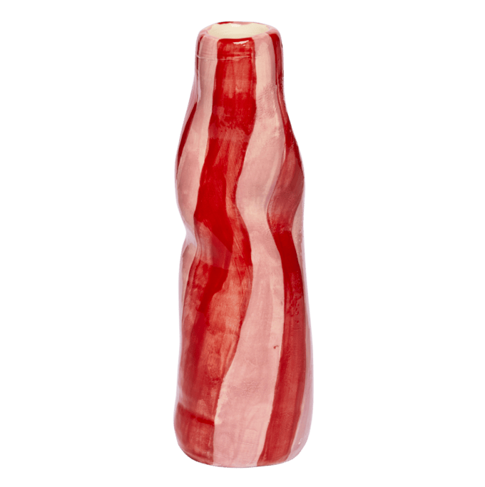 The Sette Red And Pink Squiggle Vase, £95 – £100