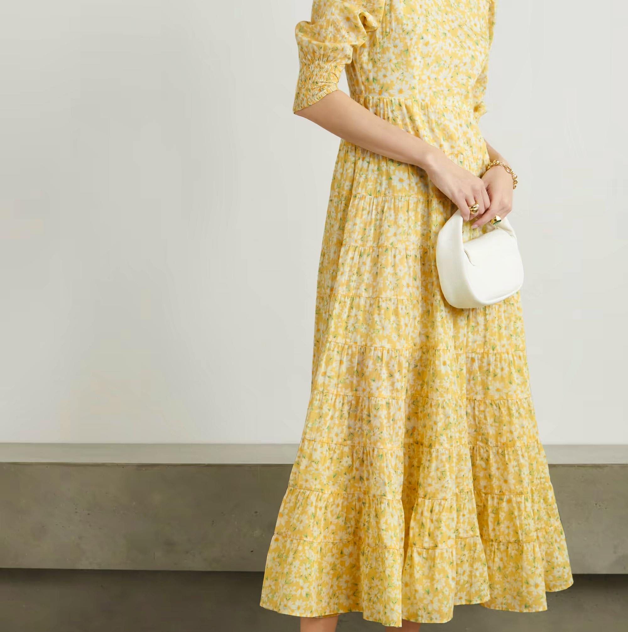 RIXO Kristen Floral-Print Cotton Maxi Dress, £285