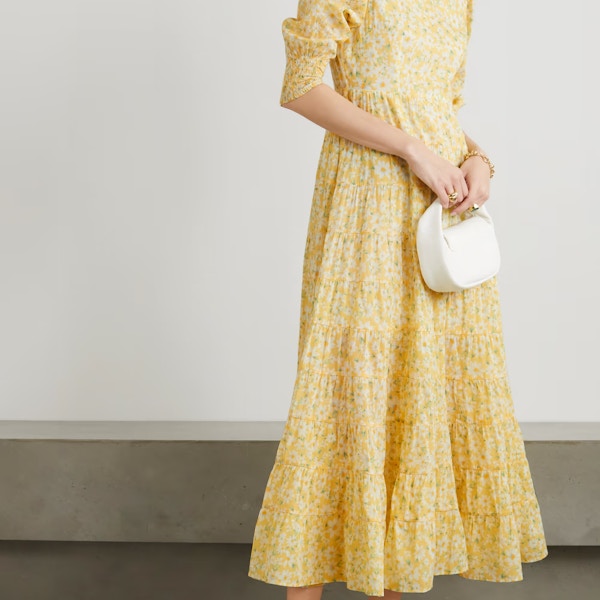 RIXO Kristen Floral-Print Cotton Maxi Dress, £285