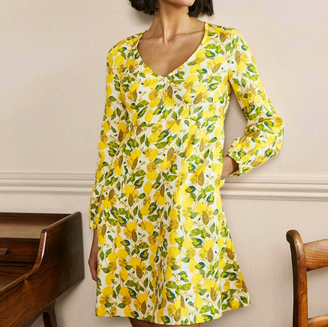 Boden V-Neck Flippy Mini Dress, £85