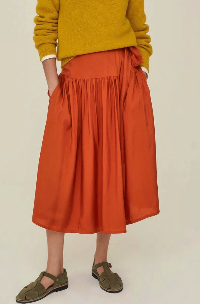 Toast Gathered Wrap Skirt, £195