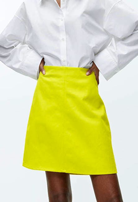 Arket Cotton Twill Mini Skirt, £45