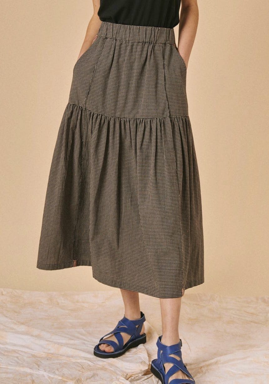 Sideline Willow Skirt – Mini Check, £175