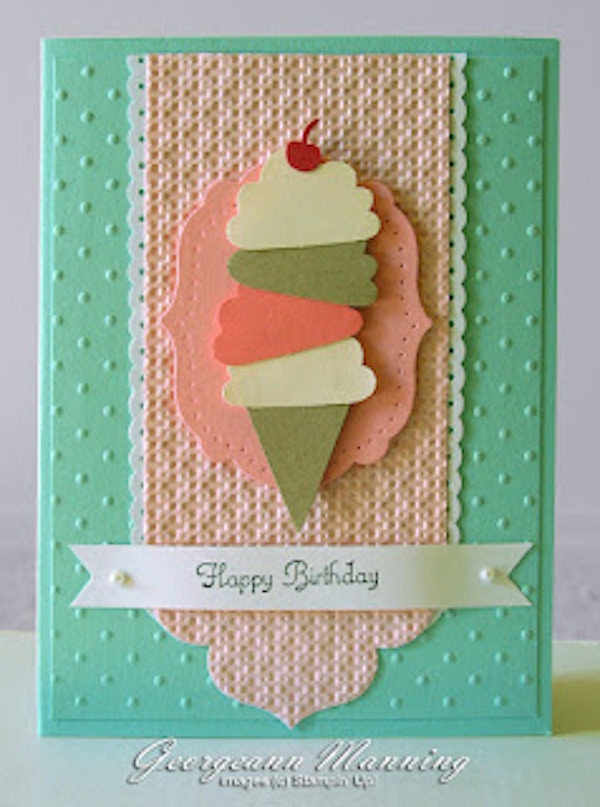 Ice cream cone birthday card