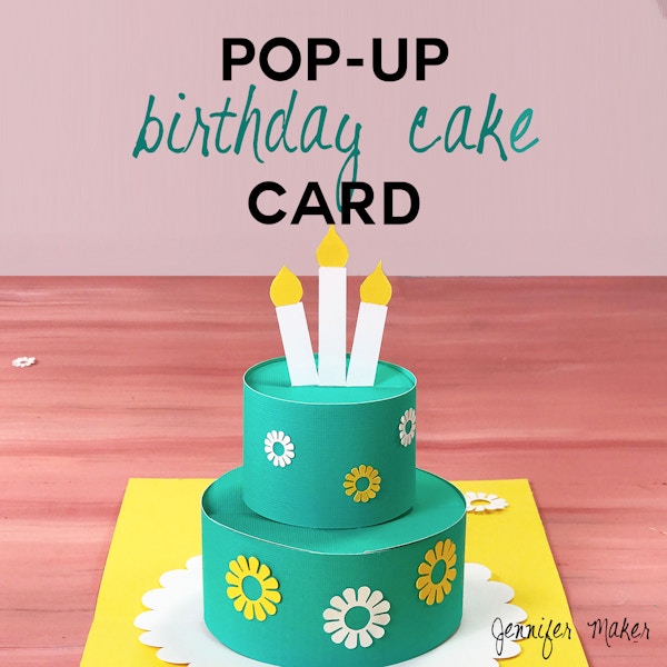 pop up birthday cake card
