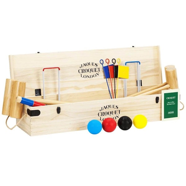 Jaques of London Cotswold 6 Player Croquet Set With Wooden Box, NOW £499.99