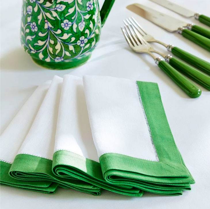 Sophie Conran Green Ravello Napkins, Set of 4, £55