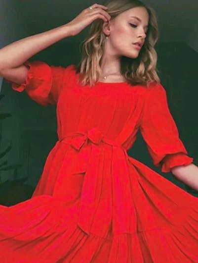 Leblon Pompeia Silk Red Dress, £395