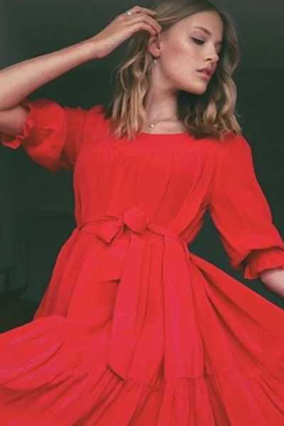 Leblon Pompeia Silk Red Dress, £395
