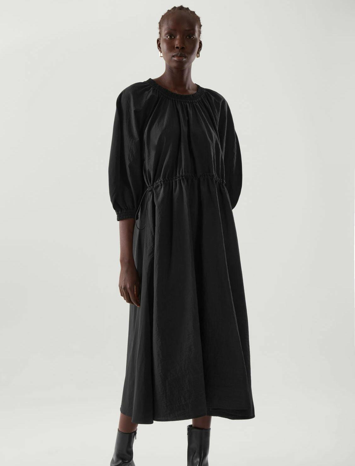 Cos Volume Sleeve Midi Dress, £79