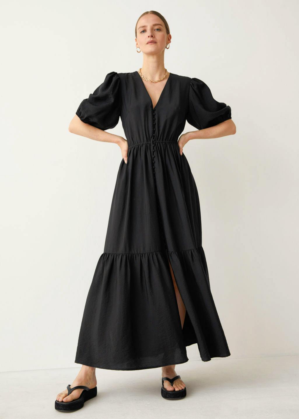 & Other Stories Puff Sleeve Dress, £95
