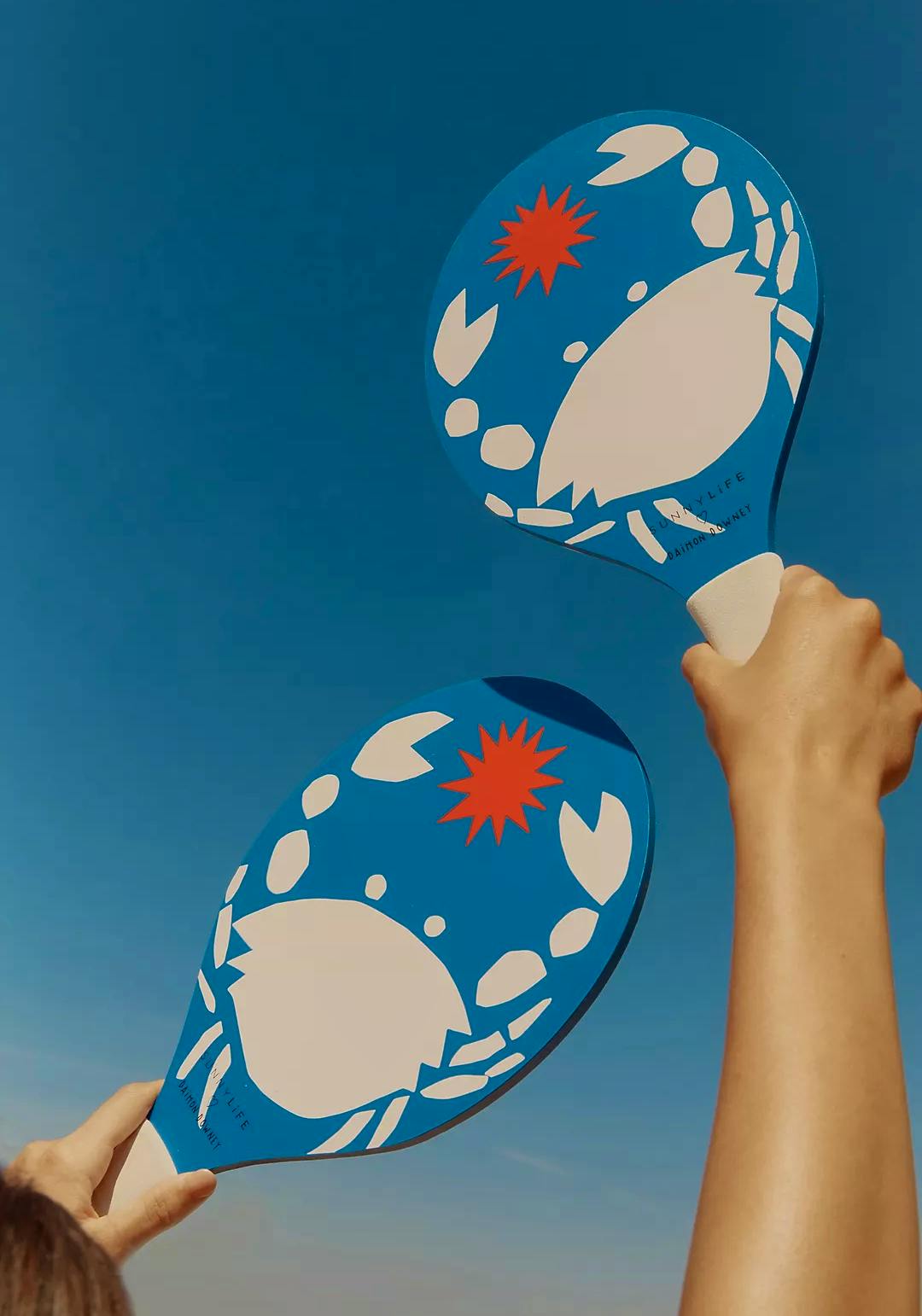 Anthropologie Sunnylife X Daimon Downey Beach Bat Set, £25