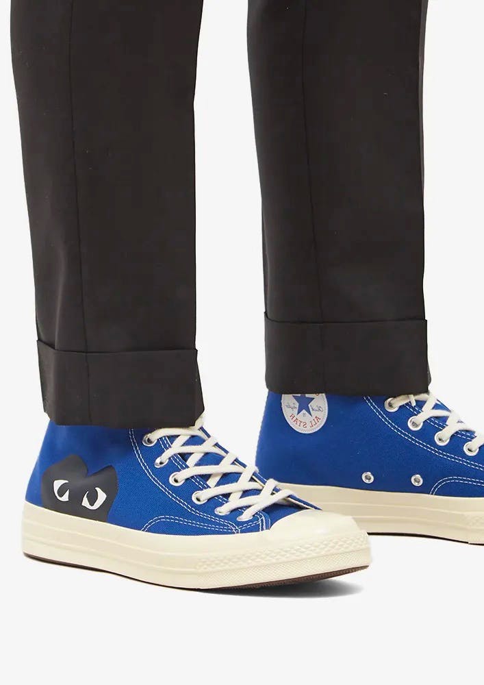 End Comme Des Garcons Blue Converse, £130