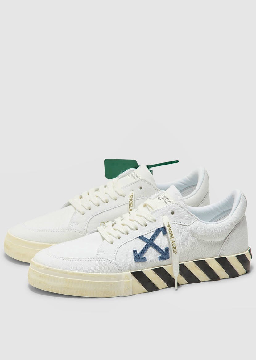 Off White C/O Virgil Abloh Low Vulc Canvas Sneaker, £185