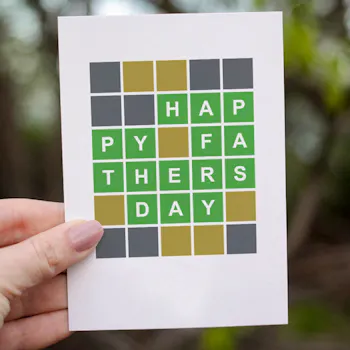 Wordle Father’s Day Card