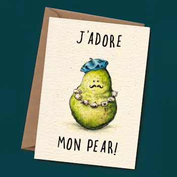 ‘J’Adore Mon Pear’ Card