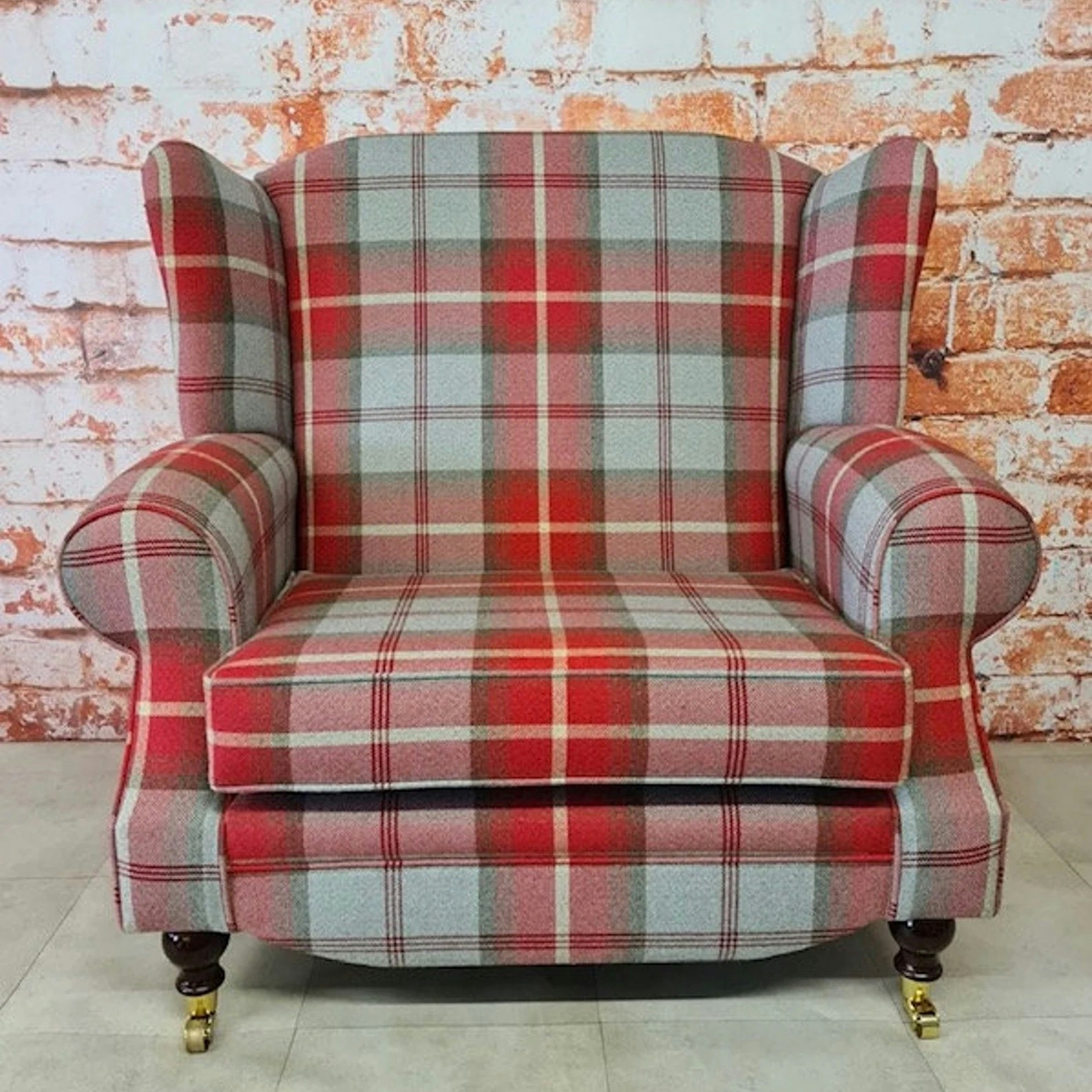 Etsy Queen Anne Wing Back Cottage Fireside Chair, £718
