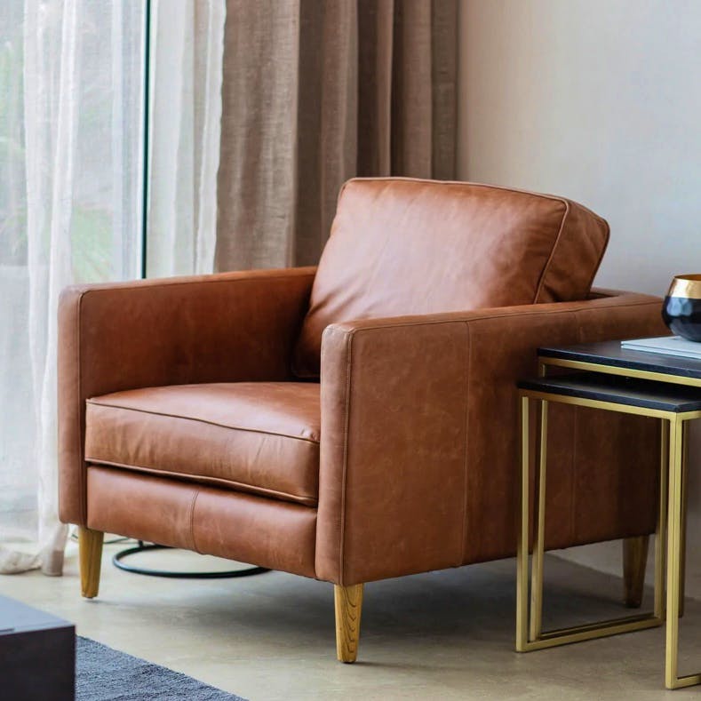 Olivia’s Gallery Direct Osborne Vintage Brown Armchair, £1,008