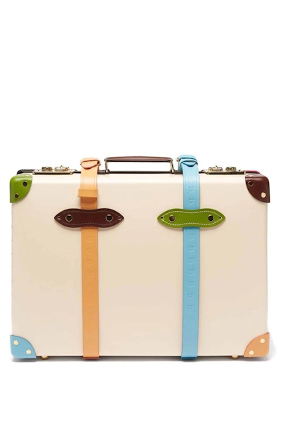 Globe Trotter Ivory Leather Top Handle Suitcase, £1,495