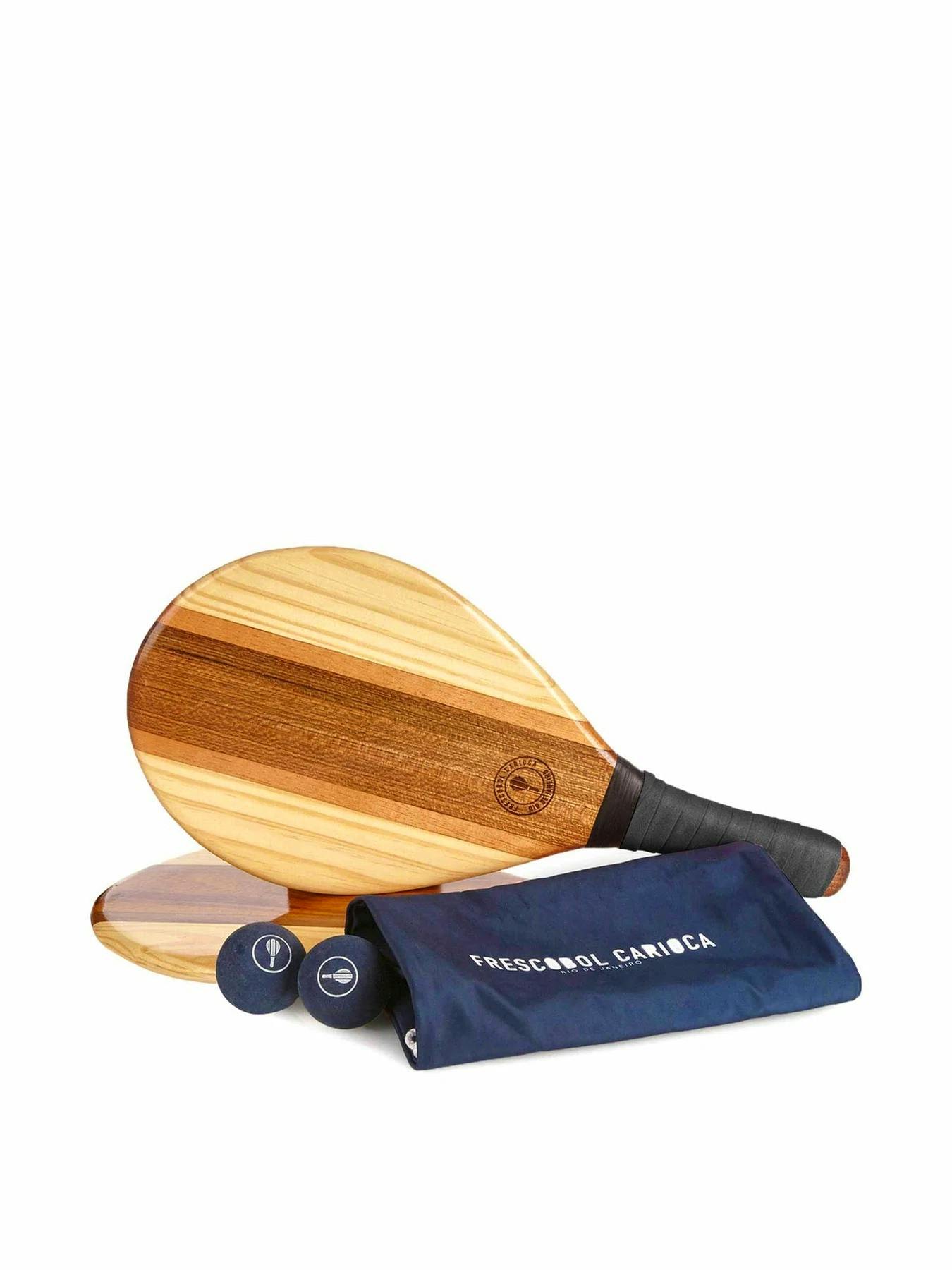 Frescobol Carioca Wooden Beach Ball And Bat, Set Of 2, £180