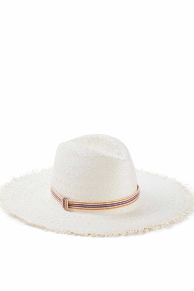 Le Hat Woven White Coco Hat, £80