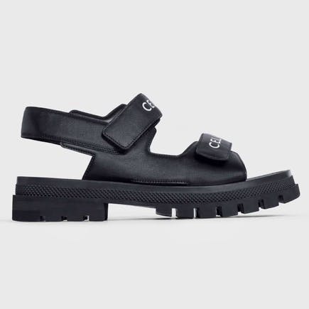Celine Leo Scratch Sandal In Black, £650