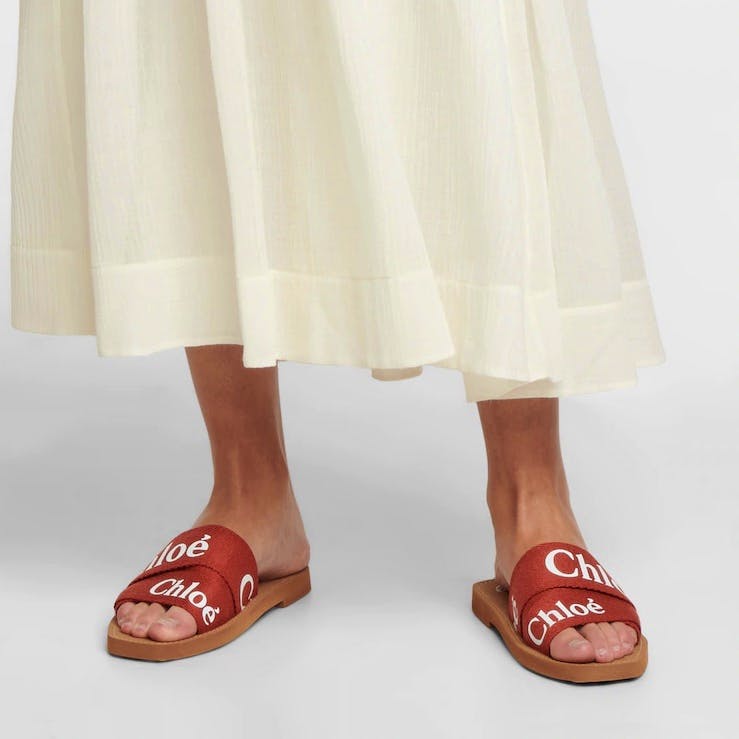 Chloe Woody Flat Mule, £350