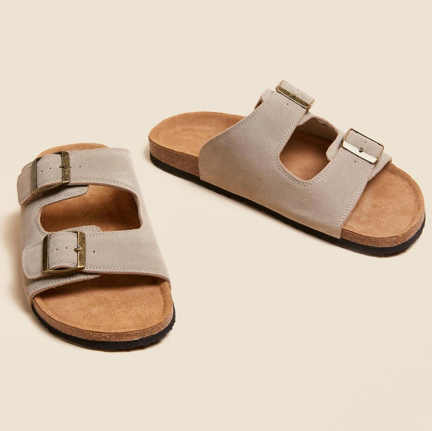 M&S Suede Slip On Sandals, £29.50