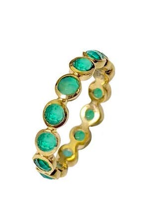 Mirabelle Green Onyx Eternity Band Ring, £70