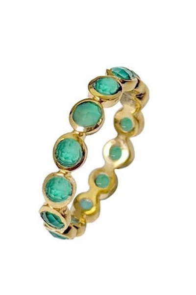 Mirabelle Green Onyx Eternity Band Ring, £70